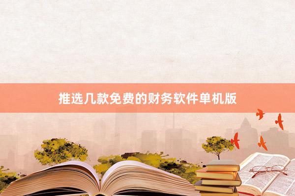 推选几款免费的财务软件单机版
